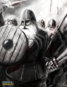 Viking Warriors in Battle